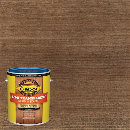 Cabot Cabot Semi-Transparent Low VOC Semi-Transparent Cordovan Leather Oil-Based Stain and Sealer 1 gal 140.0016337.007